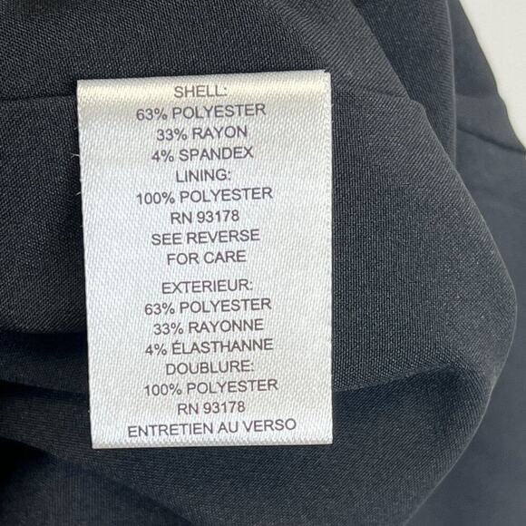 NWT T Tahari Pleated Sleeveless V Neck Sheath Dress  US 4 - Picture 11 of 12